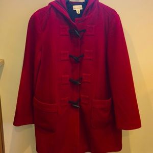 Motherhood Maternity Wool hooded coat Size M